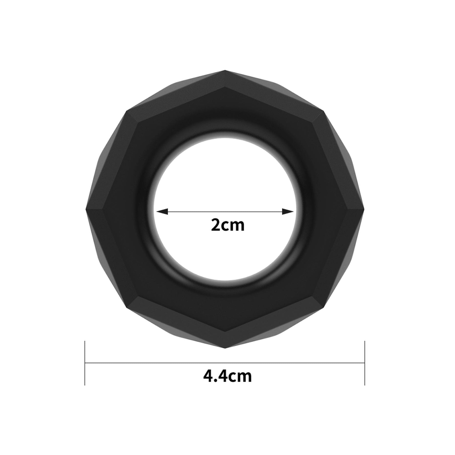 Inel pentru penis Power Plus Lovetoy Soft Elastic, Negru