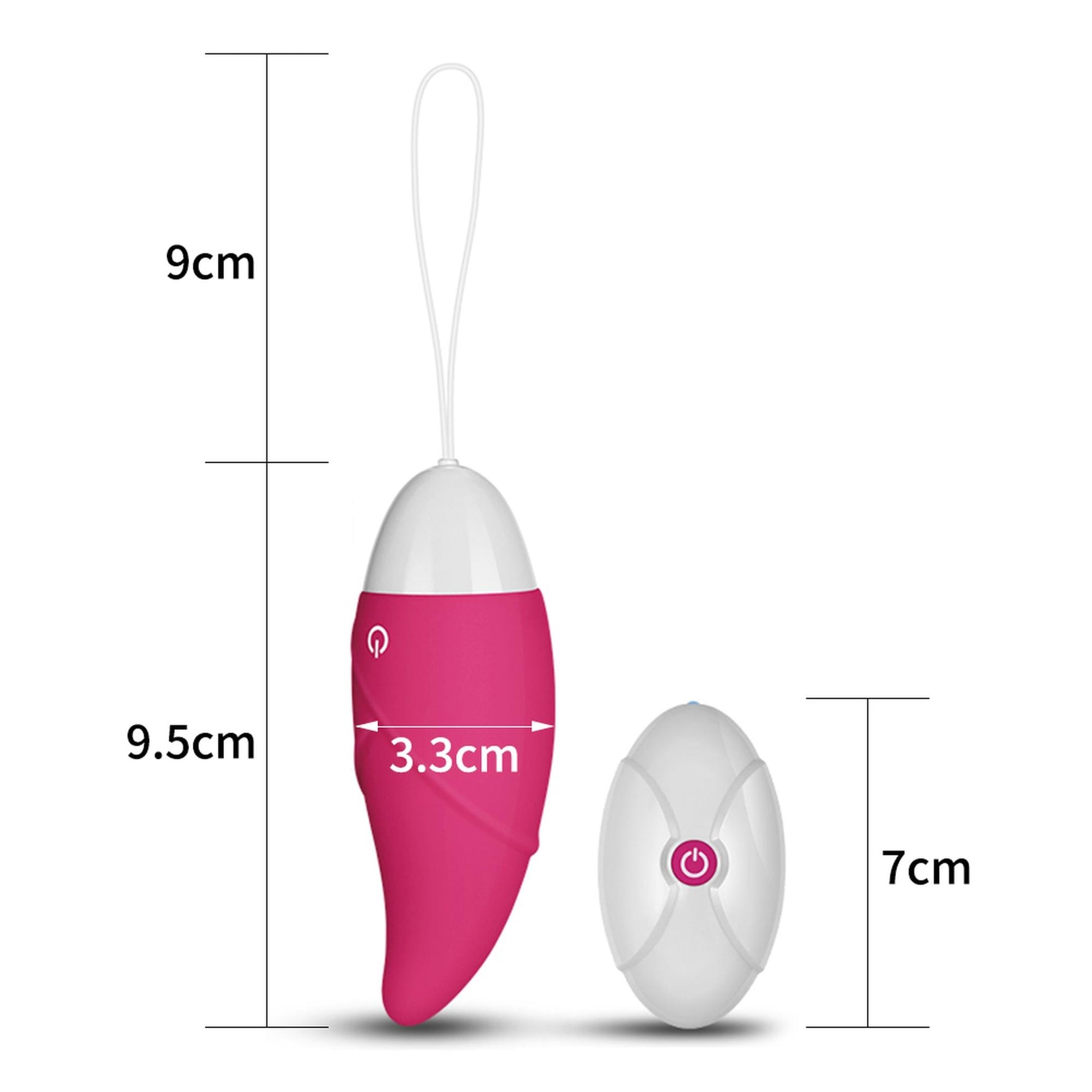 Ou vibrant cu telecomandă wireless Lovetoy iJoy, roz