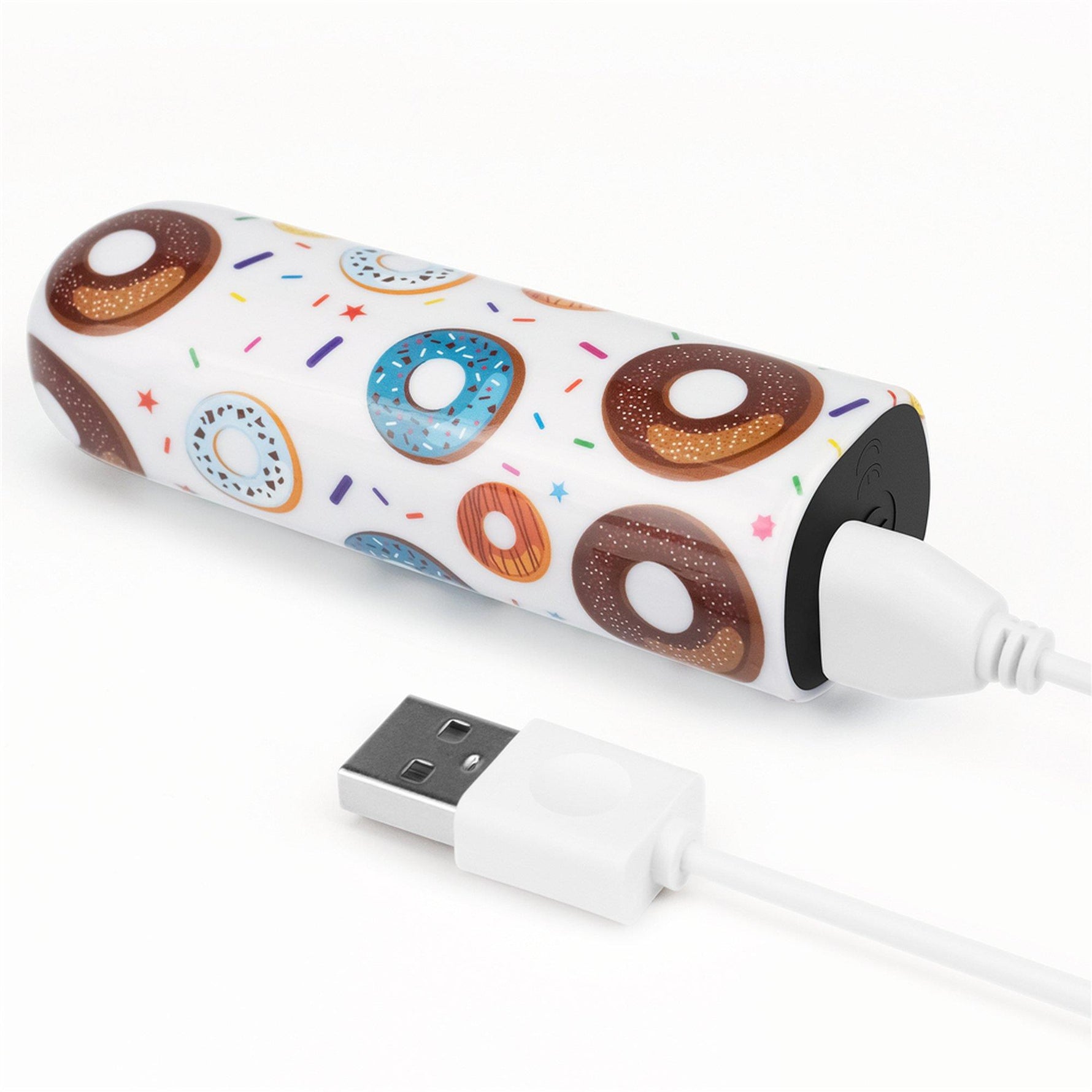 Vibrator mini reîncărcabil impermeabil Donut Lovetoy 8 cm