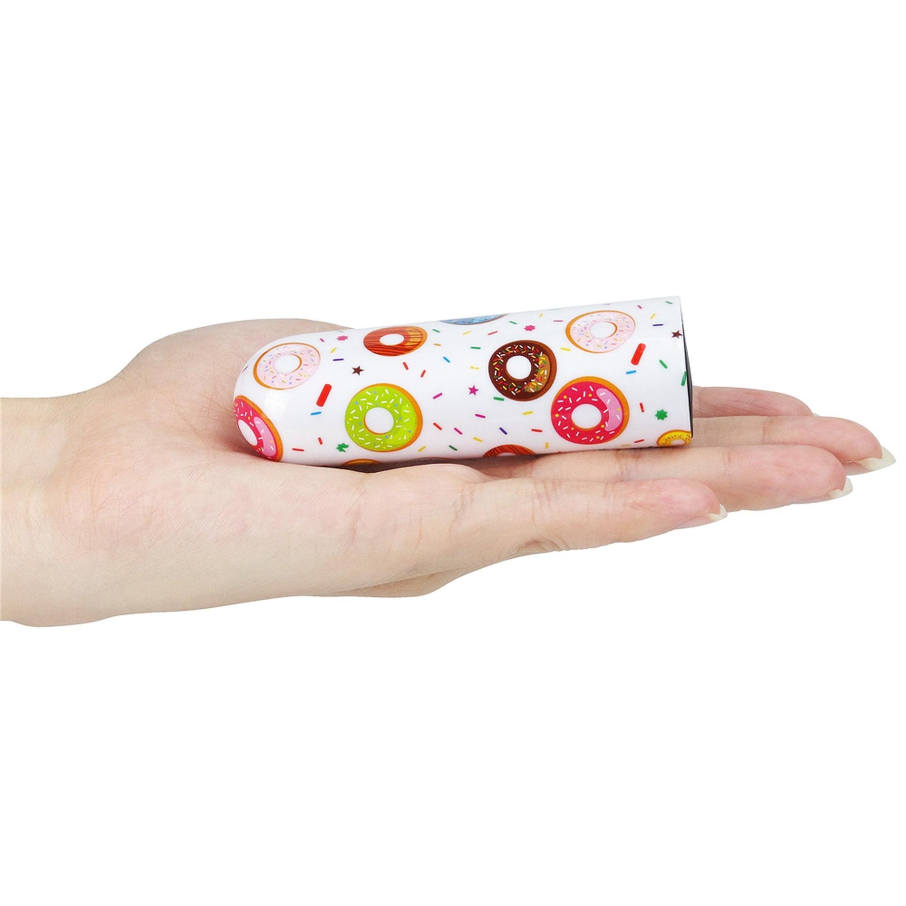Vibrator mini reîncărcabil impermeabil Donut Lovetoy 8 cm