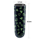 Vibrator Lovetoy Mini Inimă, Luminos în Întuneric, Reîncărcabil, Verde, 8cm