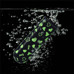 Vibrator Lovetoy Mini Inimă, Luminos în Întuneric, Reîncărcabil, Verde, 8cm