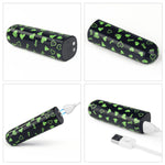 Vibrator Lovetoy Mini Inimă, Luminos în Întuneric, Reîncărcabil, Verde, 8cm