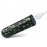 Mini vibrator reîncărcabil Lovetoy, verde închis strălucitor, 8 cm