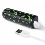 Mini vibrator reîncărcabil Lovetoy, verde închis strălucitor, 8 cm