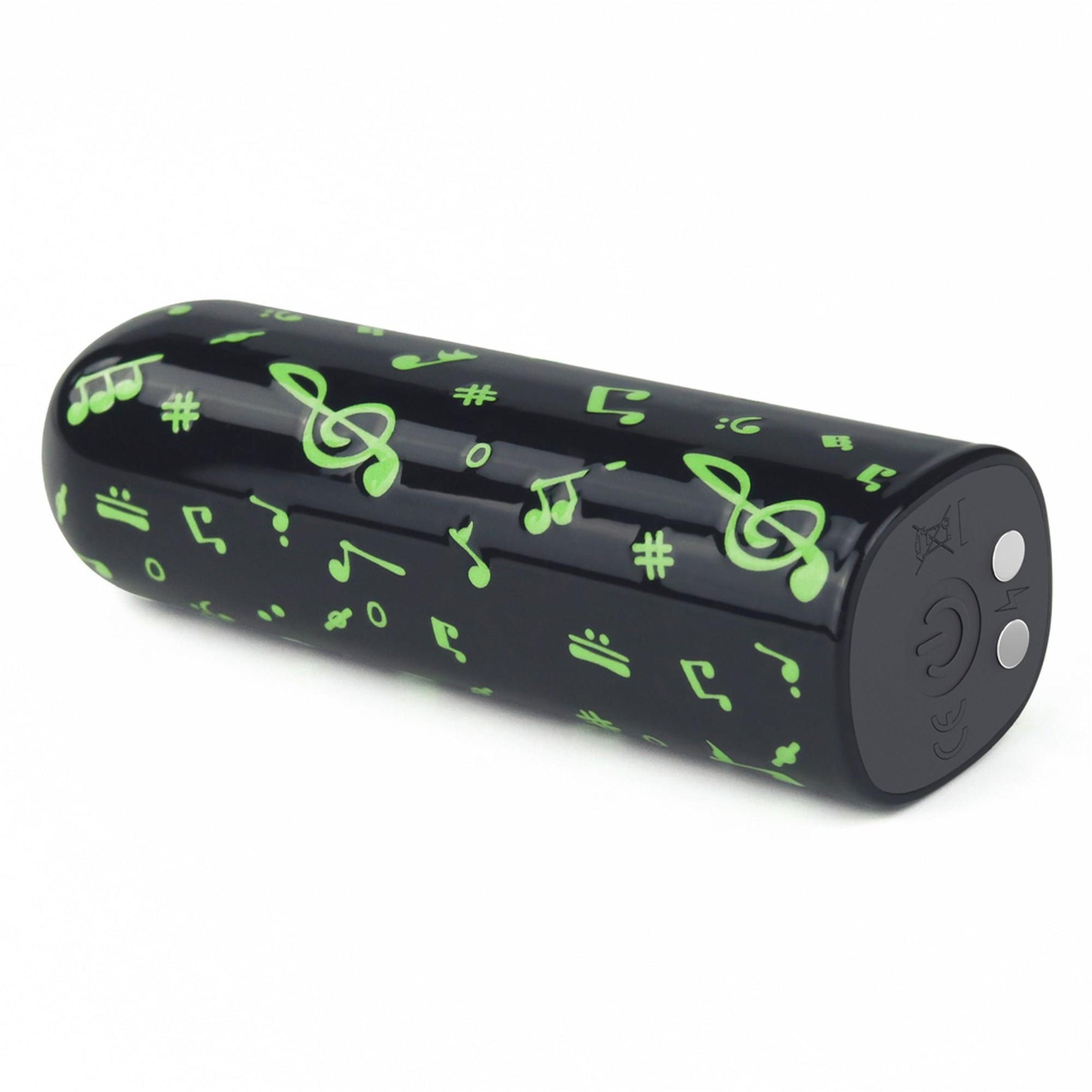 Mini vibrator reîncărcabil Lovetoy, verde închis strălucitor, 8 cm