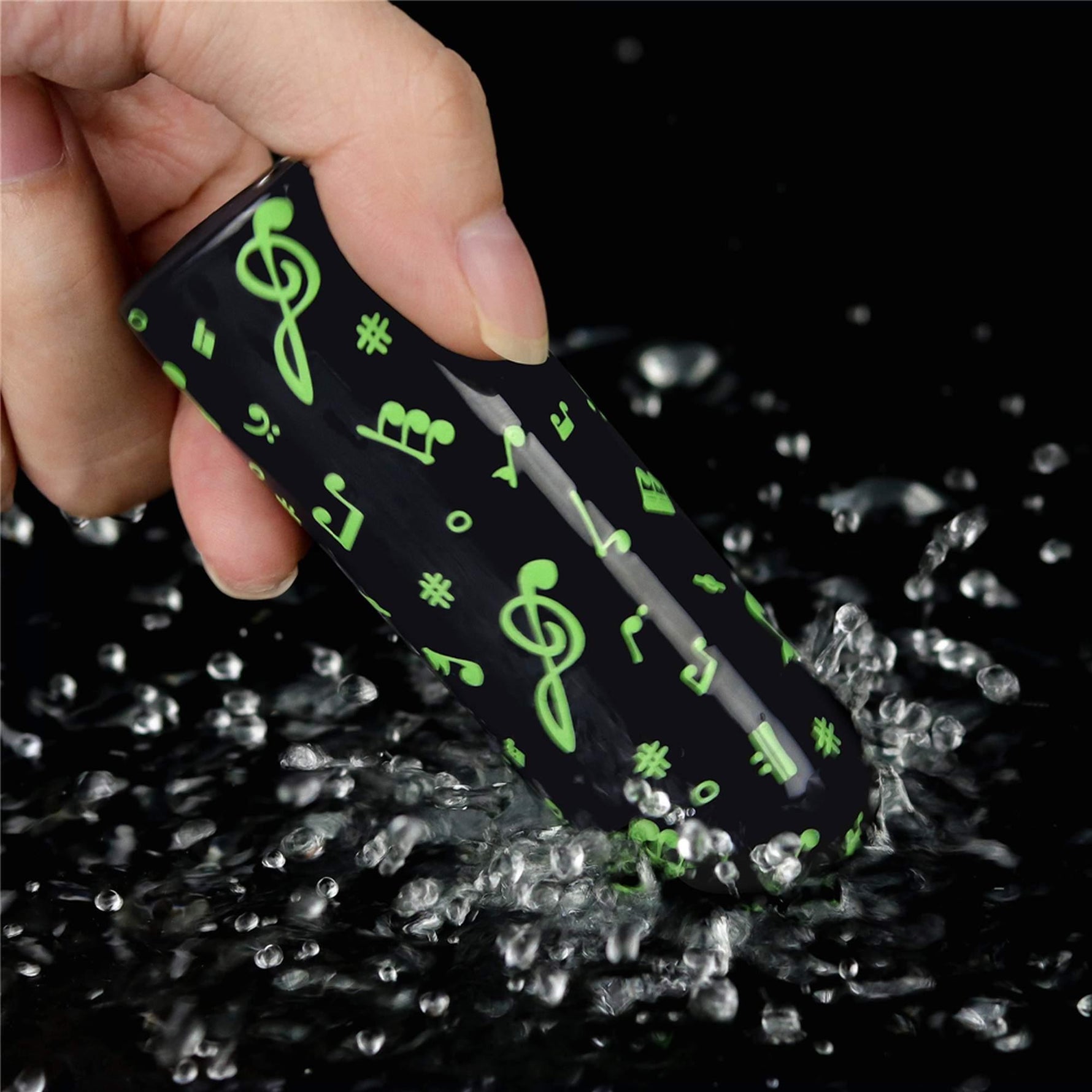 Mini vibrator reîncărcabil Lovetoy, verde închis strălucitor, 8 cm