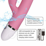 Vibrator Dreamer II Lovetoy din silicon pentru punctul G, reîncărcabil, impermeabil