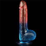 Dildo realist Lovetoy TPE 19cm cu ventuză