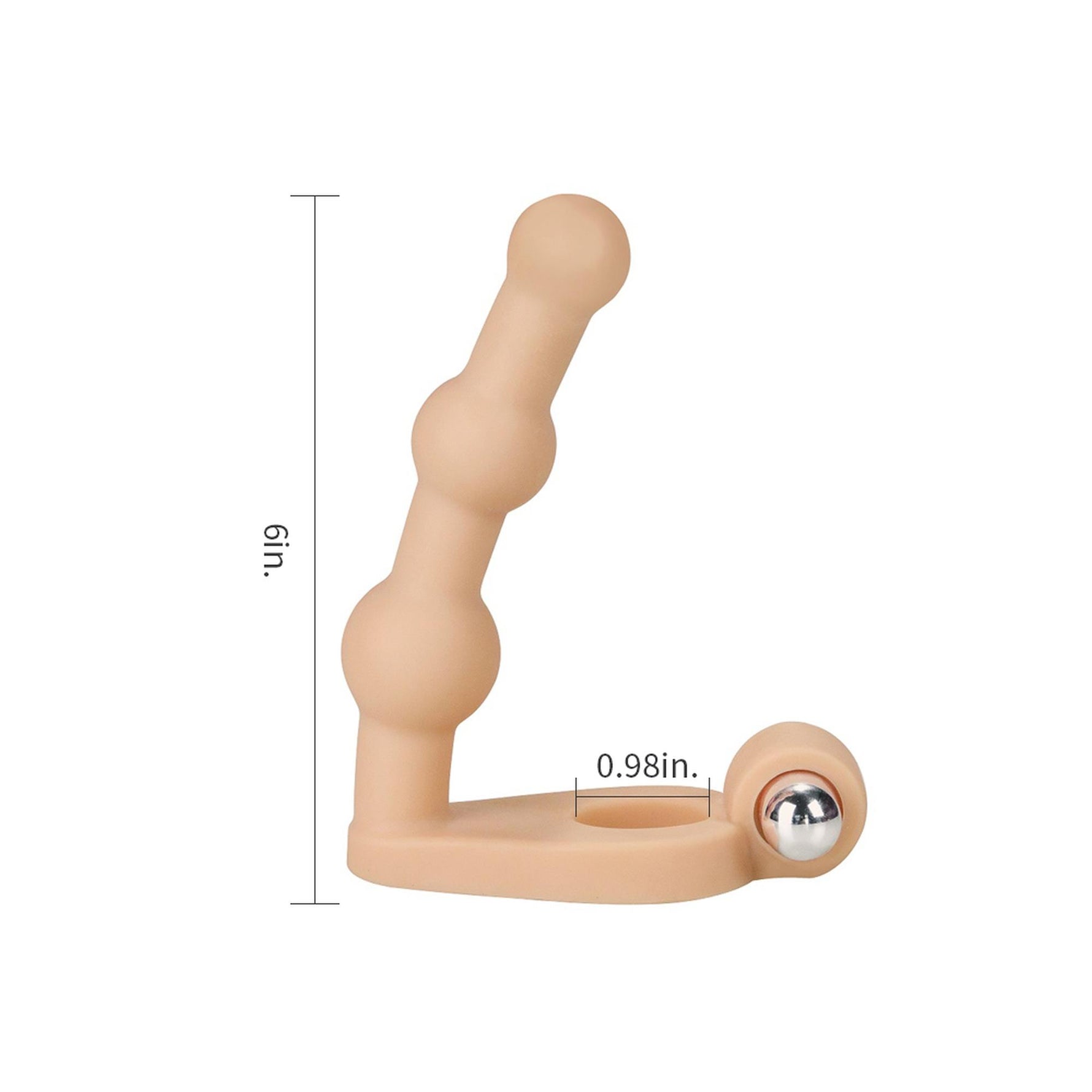 Inel pentru penis Lovetoy impermeabil cu vibrator și dildo moale 15cm