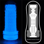 Masturbator Lumino Play Glowing Lovetoy Alb 20 cm