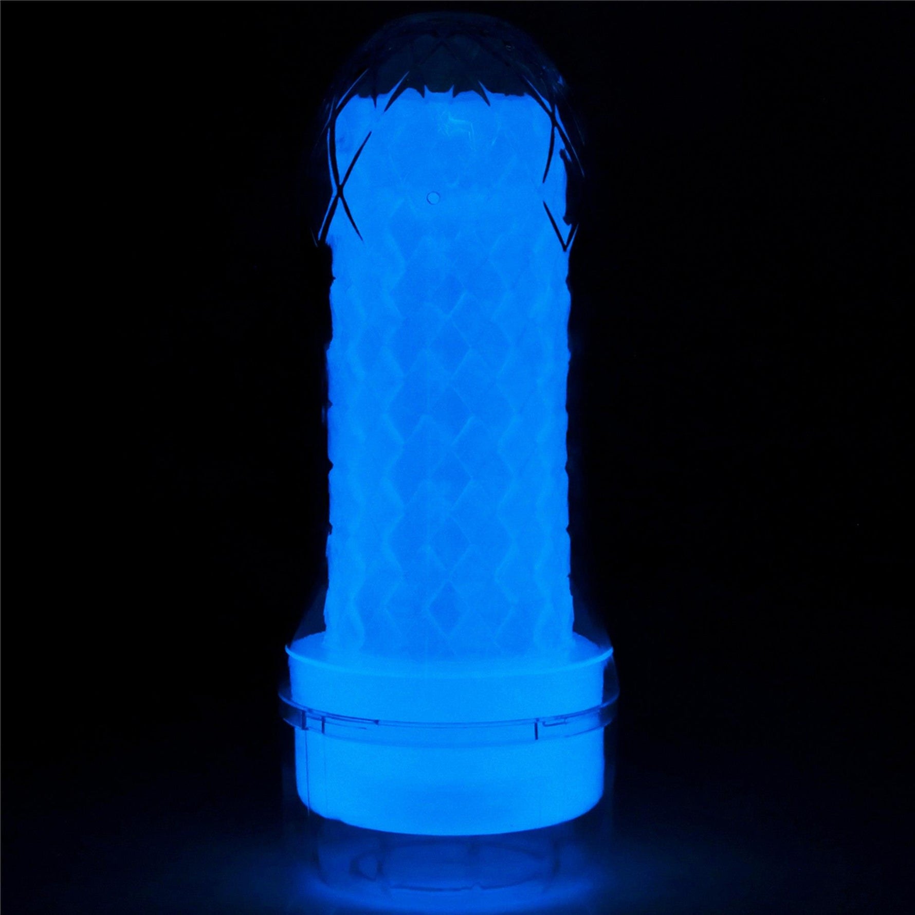 Masturbator Lumino Play Glowing Lovetoy Alb 20 cm