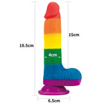 Dildo realist din silicon Lovetoy Prider 19 cm
