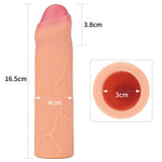 Extensie revoluționară din silicon care adaugă 2,5 cm Lovetoy 17 cm