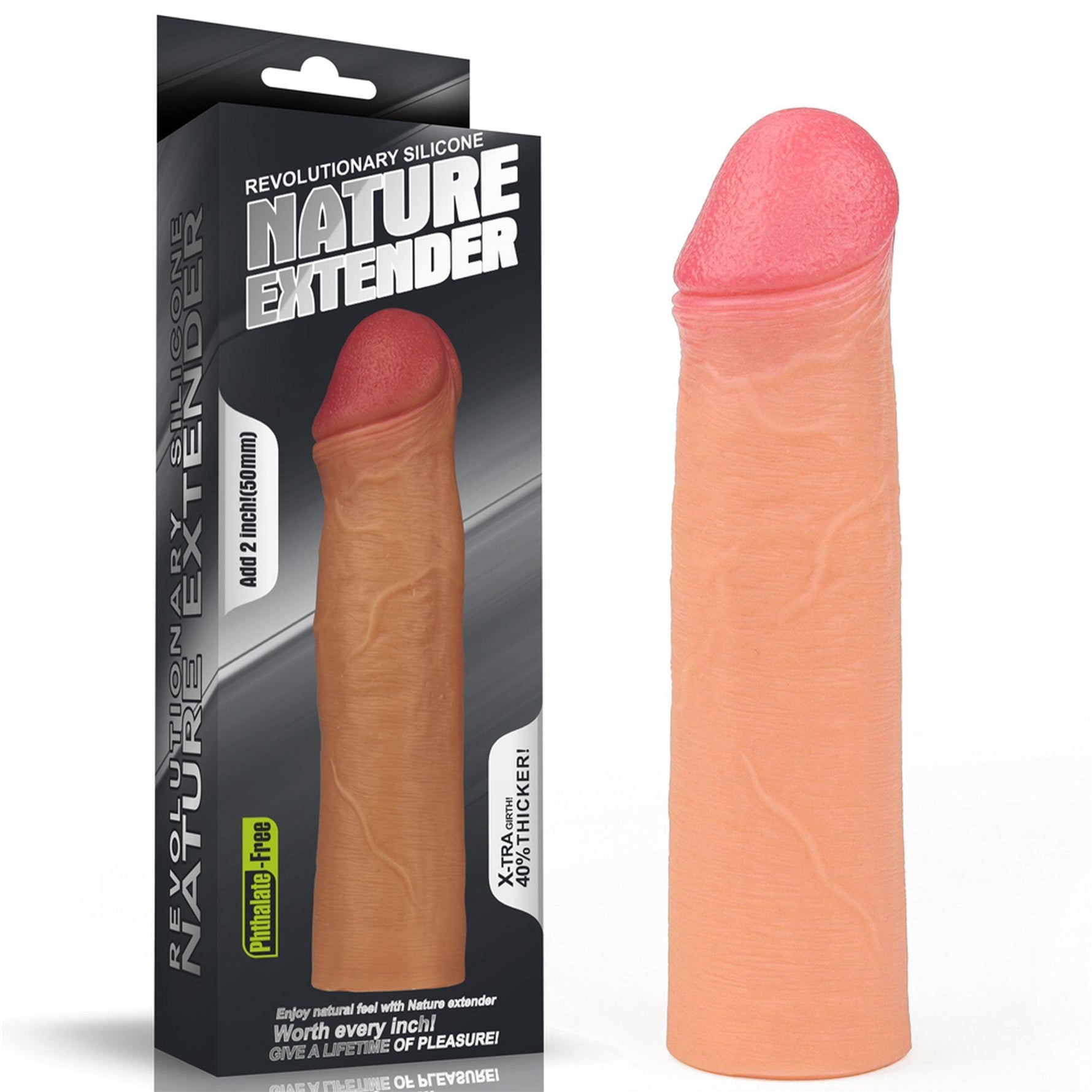Extensie din silicon revoluționară Nature Lovetoy 18 cm