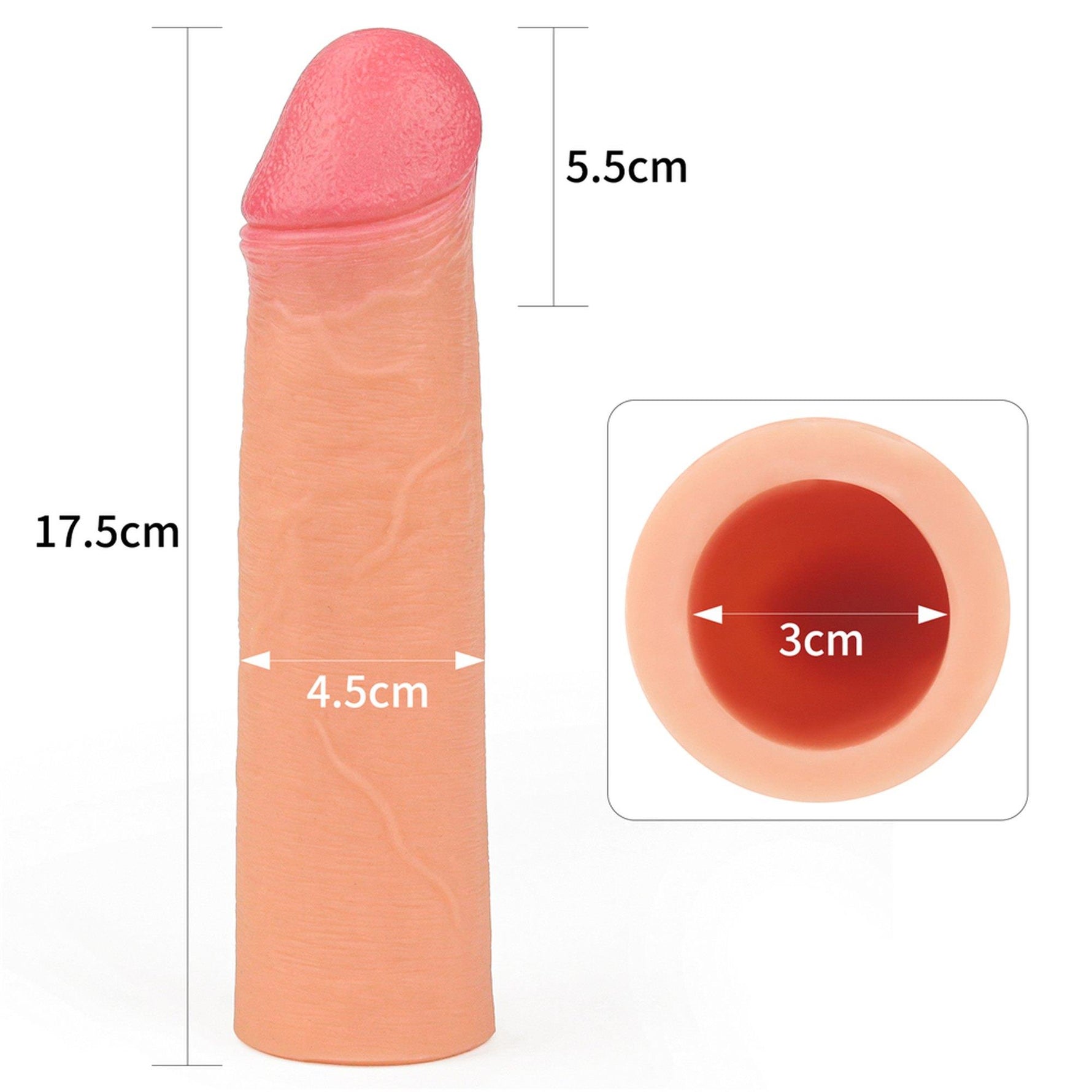 Extensie din silicon revoluționară Nature Lovetoy 18 cm
