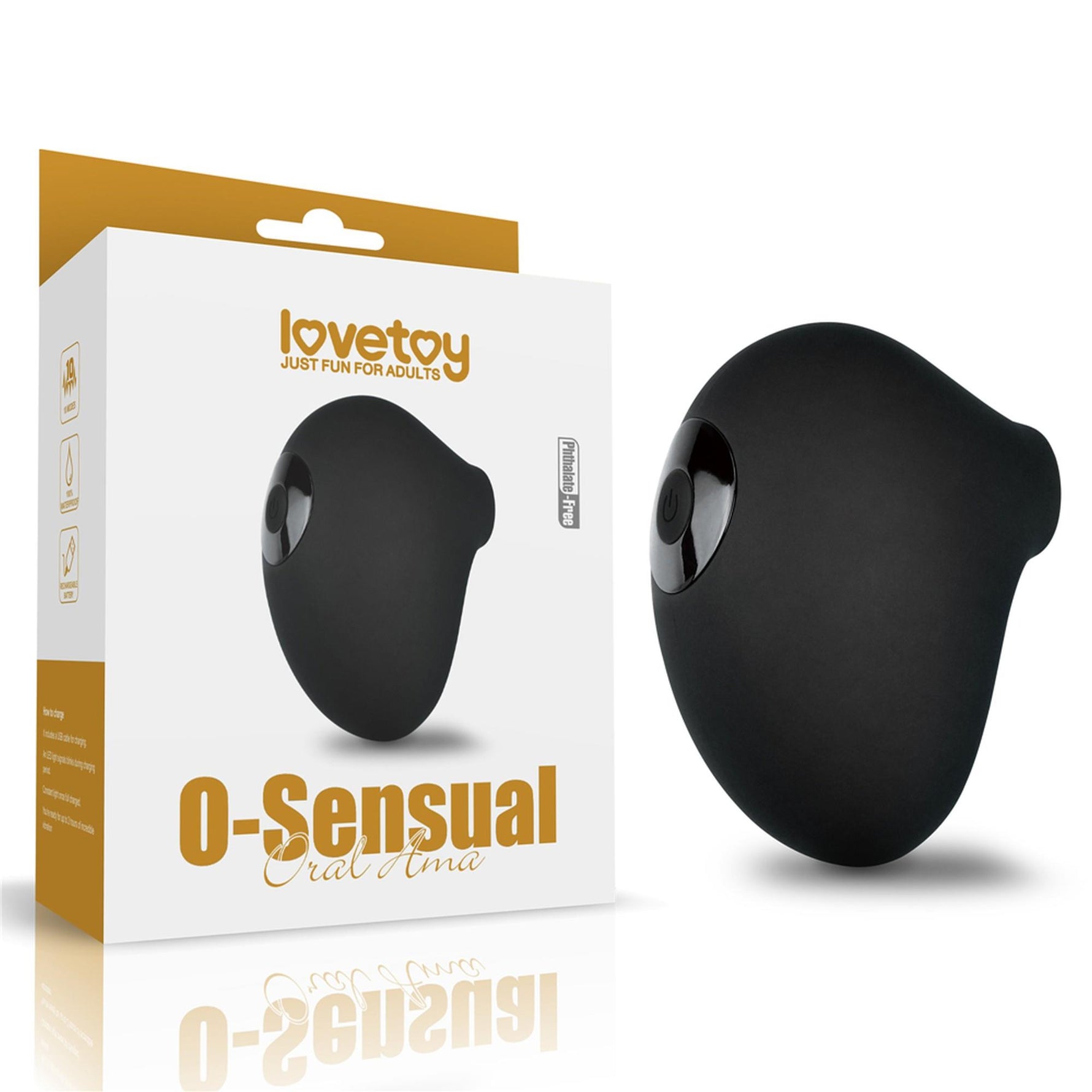 Stimulator clitoridian cu aspirație din silicon USB Lovetoy OSensual, impermeabil