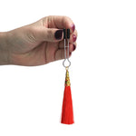 Cleme reglabile pentru mameloane din silicon Glamour Tassel Lovetoy, 14 cm