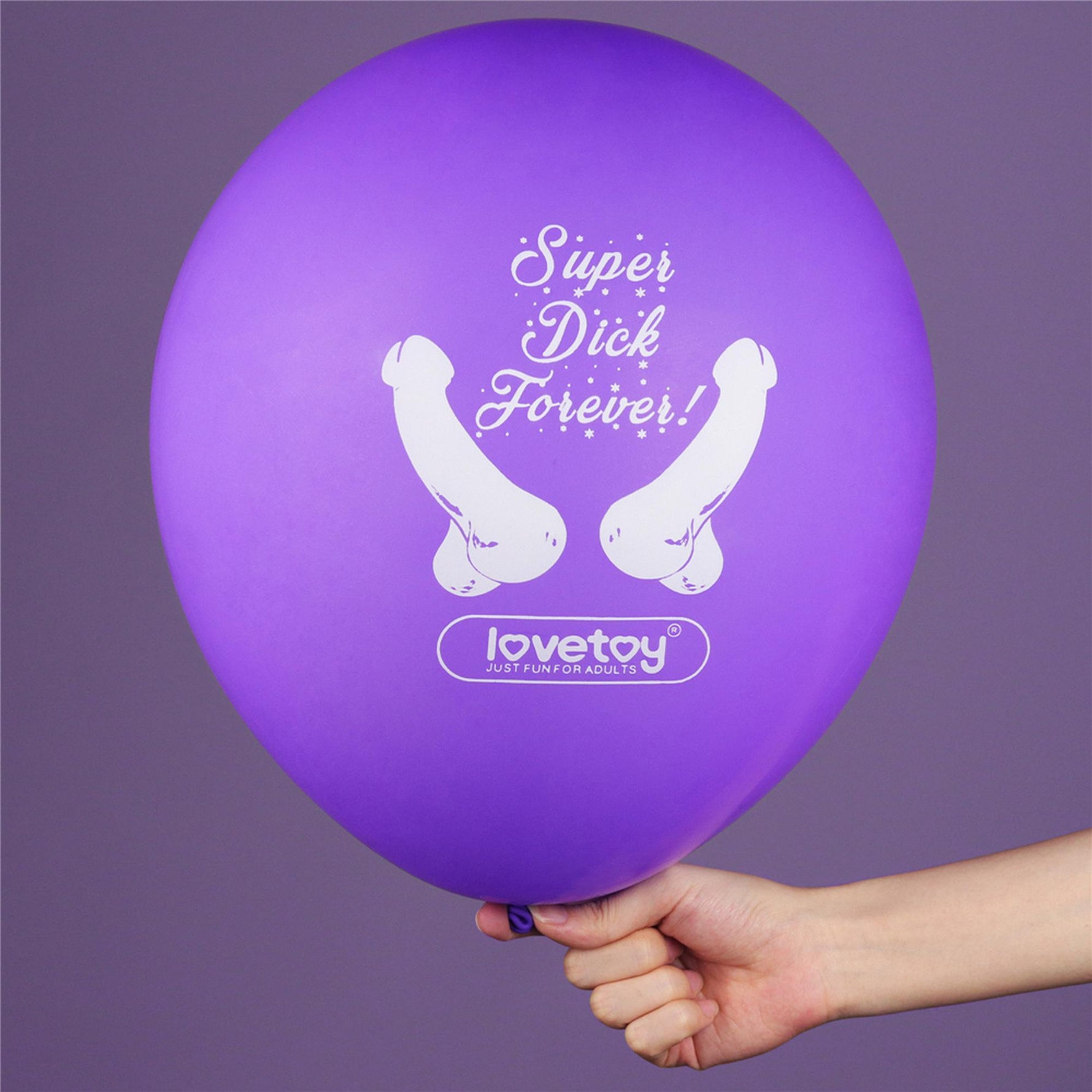 Set de 7 baloane Super Dick Forever Lovetoy pentru burlăcițe