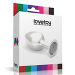 Dop anal mare din metal argintiu Lovetoy 10 cm