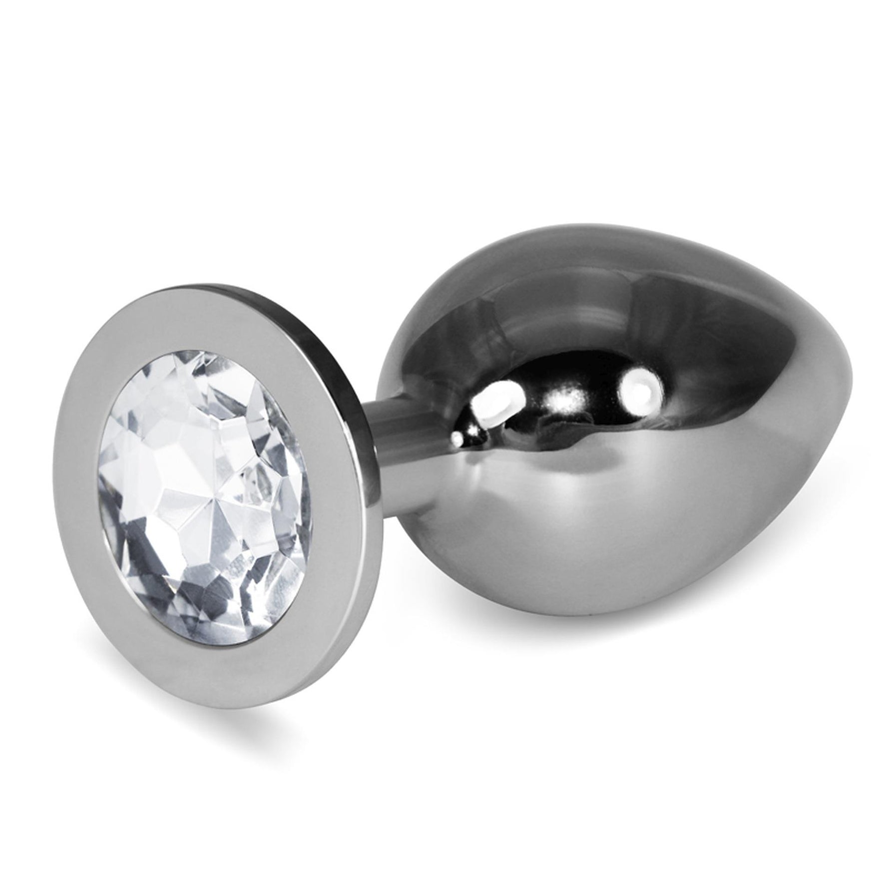 Dop anal mare din metal argintiu Lovetoy 10 cm