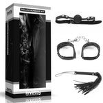 Set de bondage Lovetoy Luxury, bici, cătușe moi, gag, 25 cm