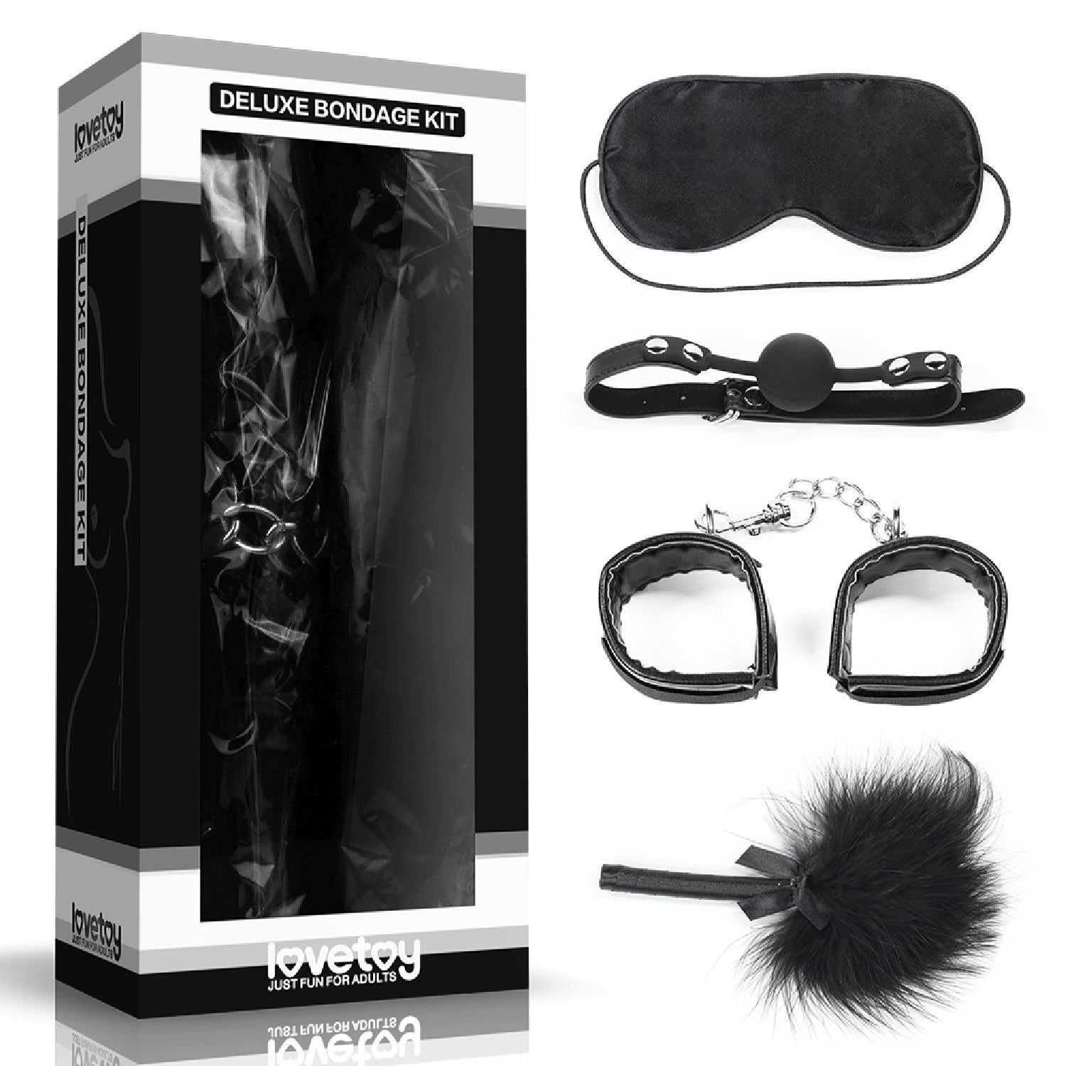 Set de Bondage Deluxe Lovetoy Negru
