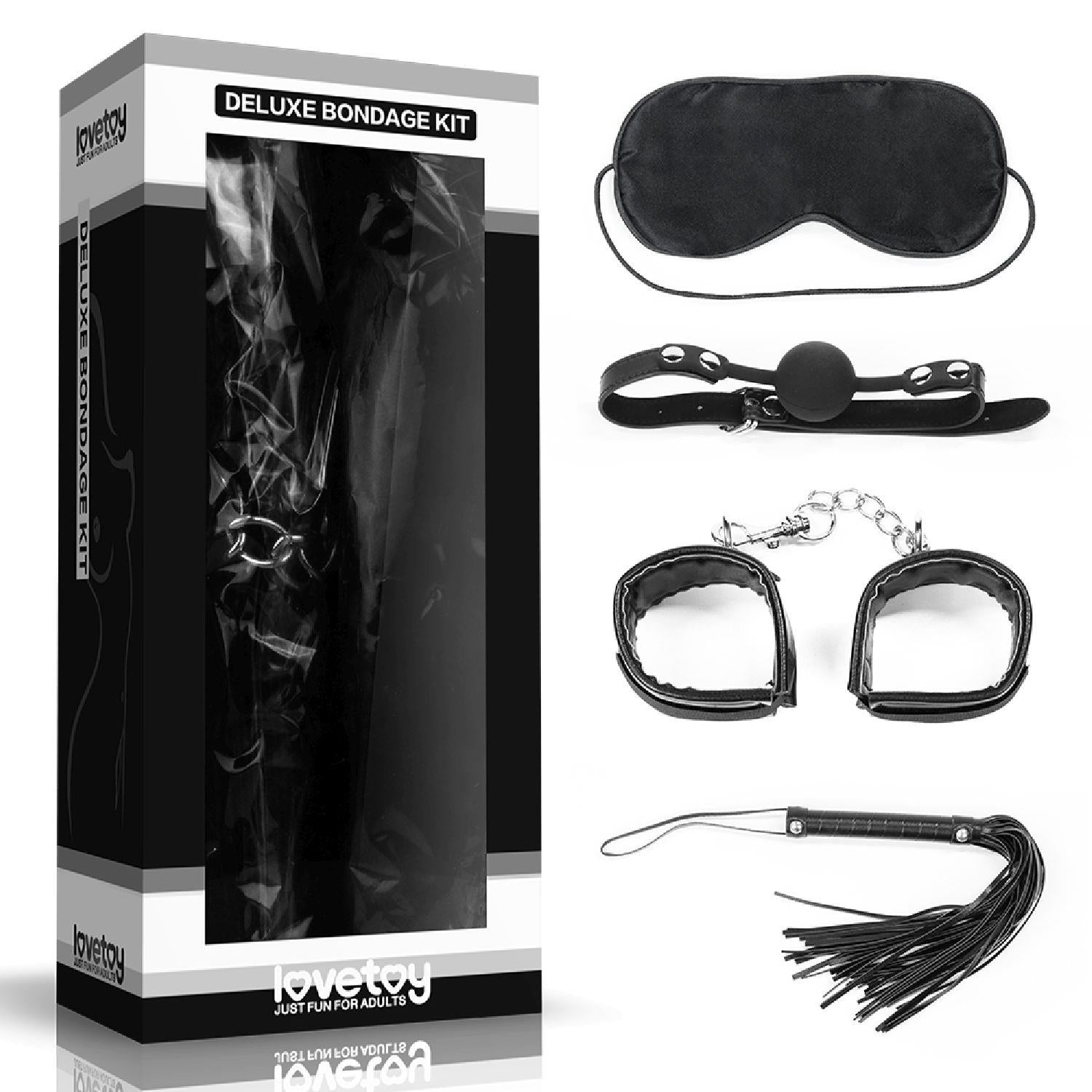 Set de Bondage Deluxe Lovetoy Negru