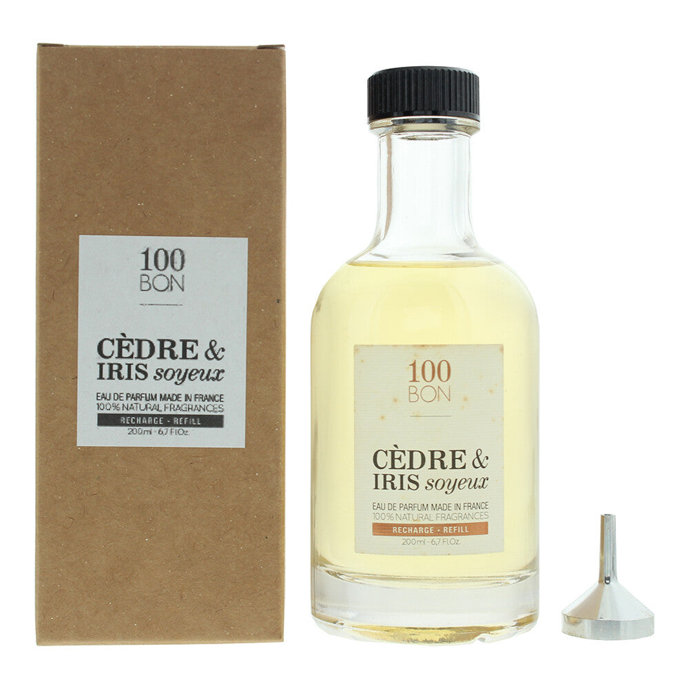 100 Bon, Cedre & Iris Soyeux, Apă de parfum, Unisex, Reumplere, 200 ml