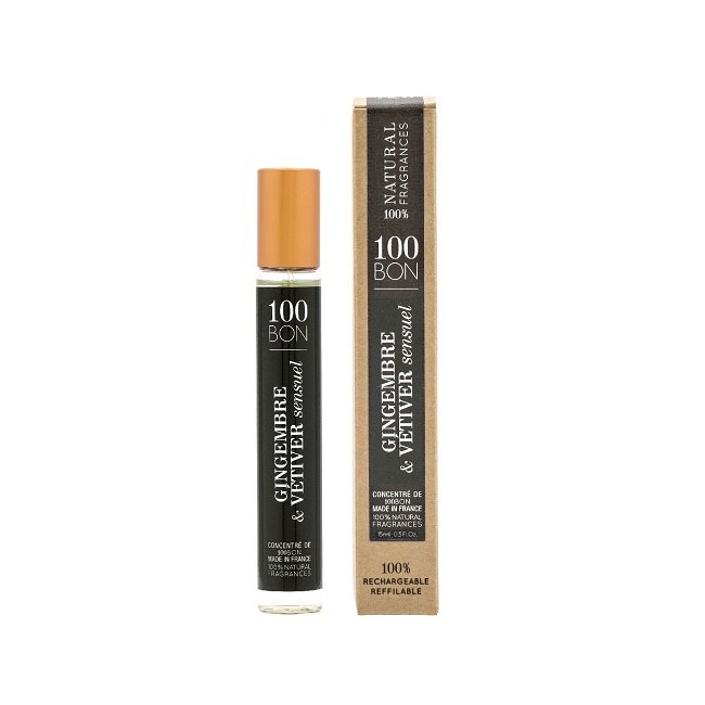 100 Bon, Gingembre & Vetiver Sensuel, Apă de parfum, Unisex, 15 ml *Miniatură