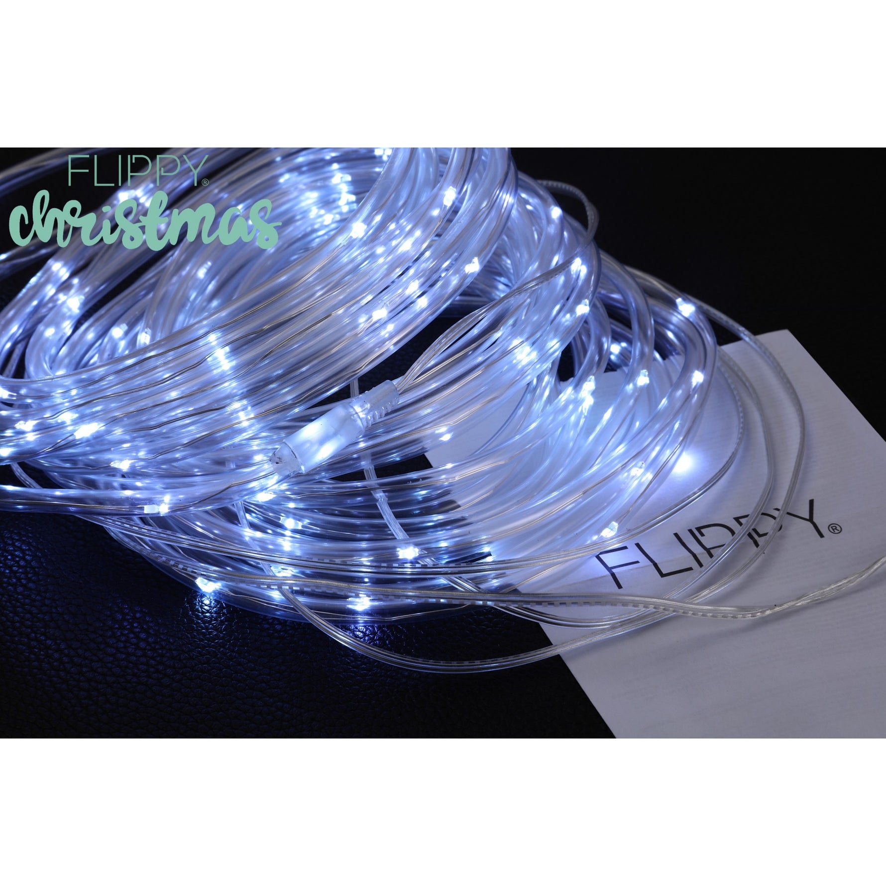 Instalatie luminoasa de Craciun tip furtun luminos, 100 LED-uri, 12 metri lungime, 8 programe, 2 metri prelungitor,