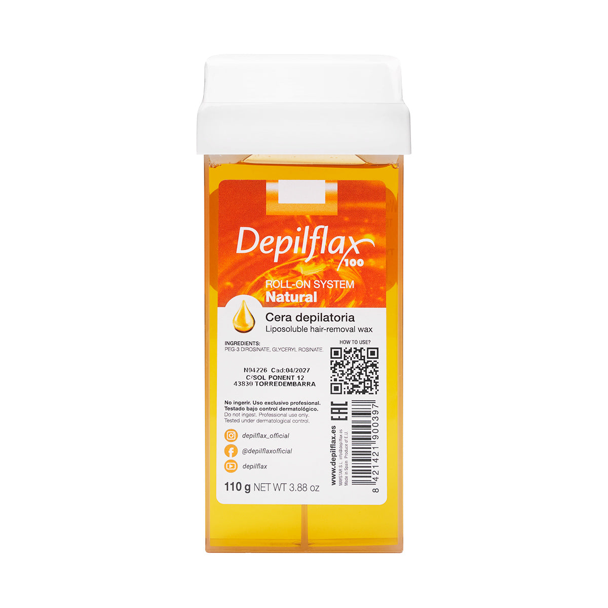 Depilflax 100 rolă de ceară epilatoare naturală 110 g