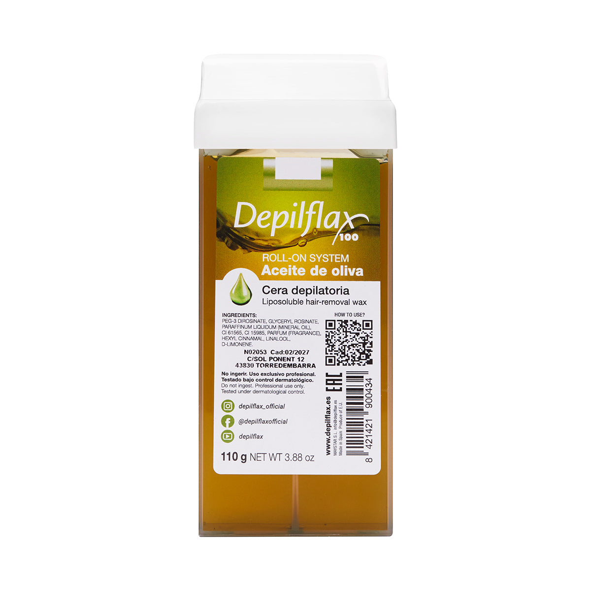 Depilflax 100 rolă de ceară epilatoare măsline 110 g