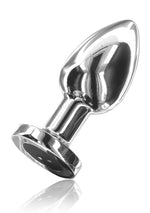 Plug anal vibrant The Glider ToyJoy, oțel argintiu, 8,5 cm, USB