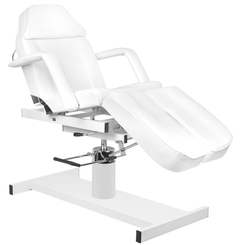 Scaun cosmetic hidraulic A 210C pedi alb