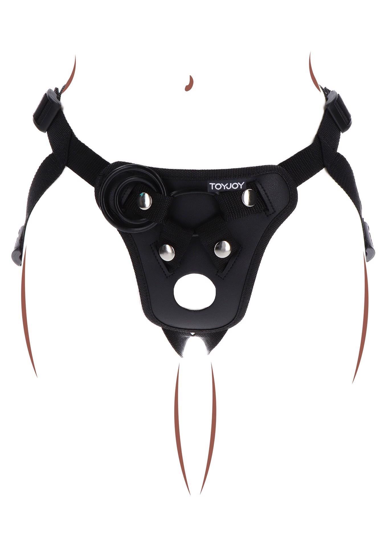 Ham curea din poliester negru ToyJoy