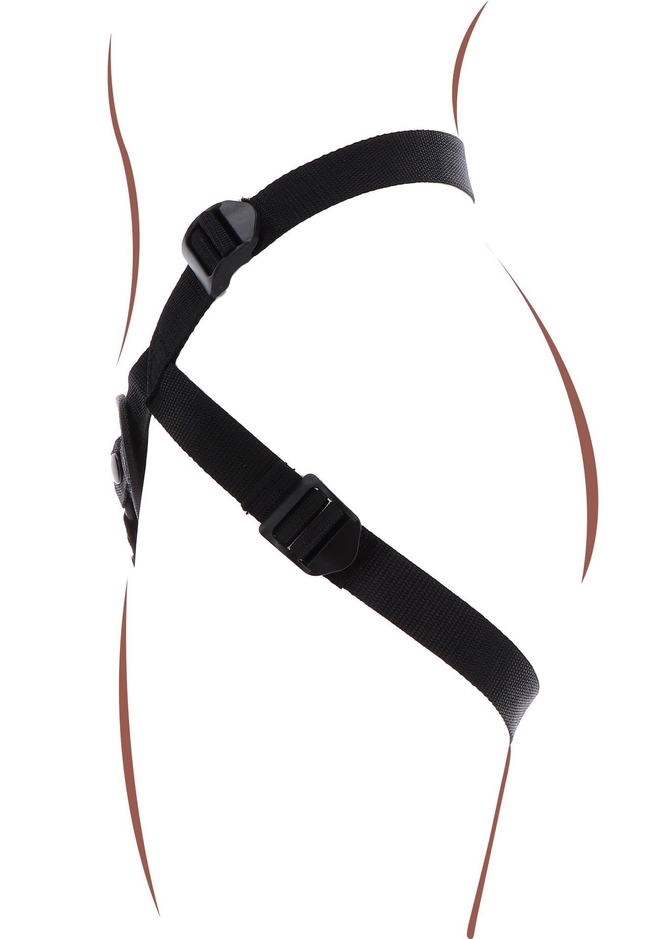 Ham curea din poliester negru ToyJoy