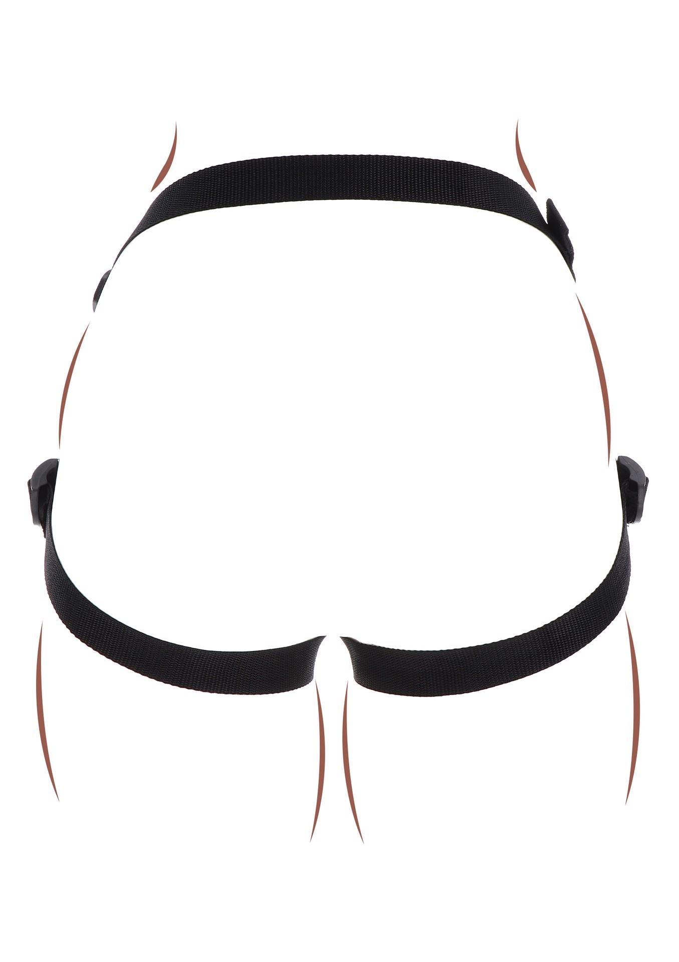 Ham curea din poliester negru ToyJoy