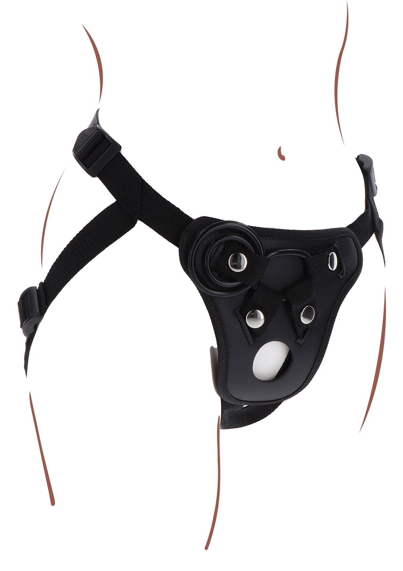 Ham curea din poliester negru ToyJoy