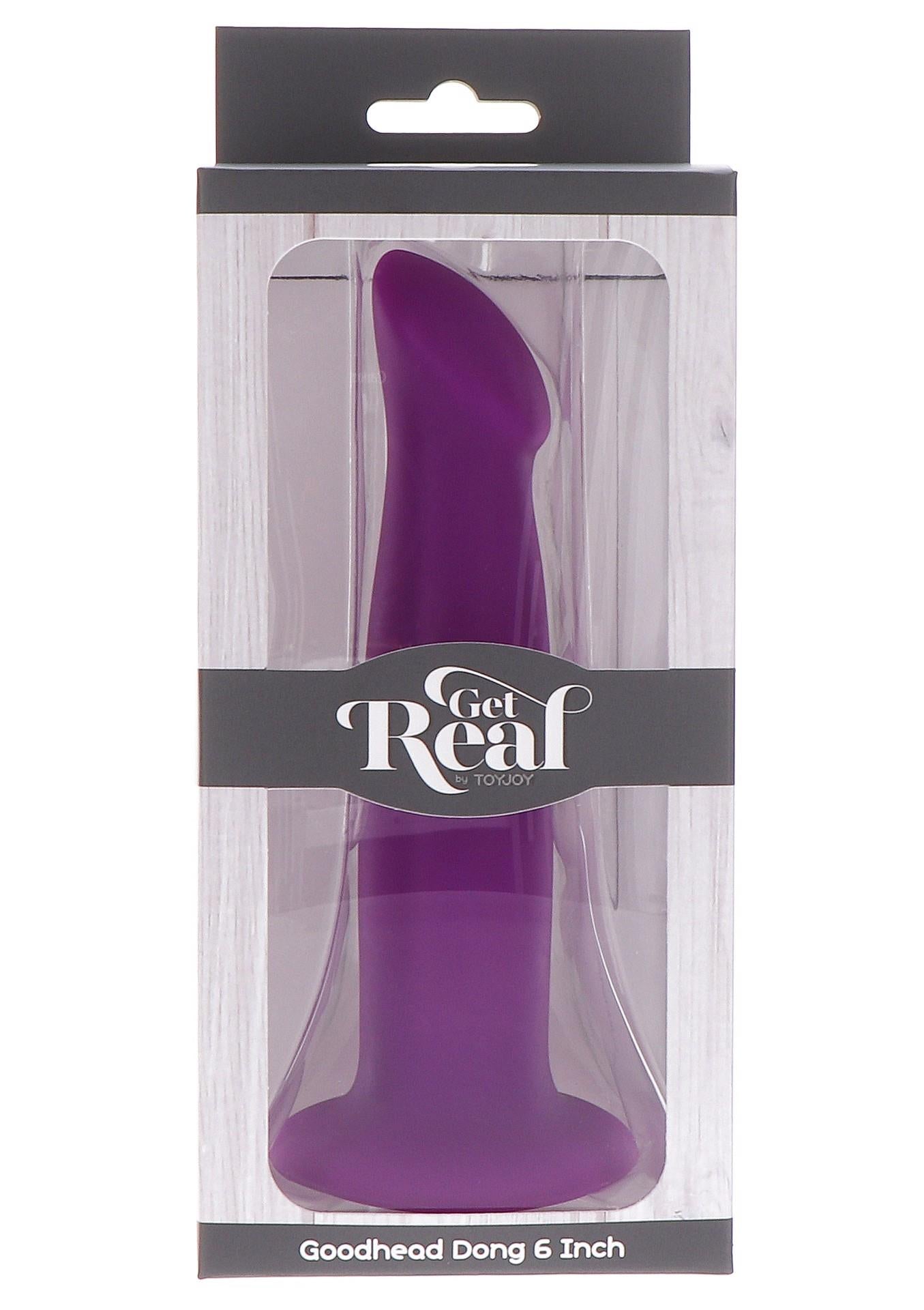 Dildo din silicon Goodhead ToyJoy violet 16 cm