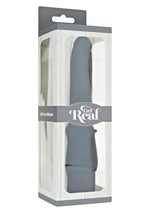 Vibrator realist din silicon ToyJoy negru 21 cm