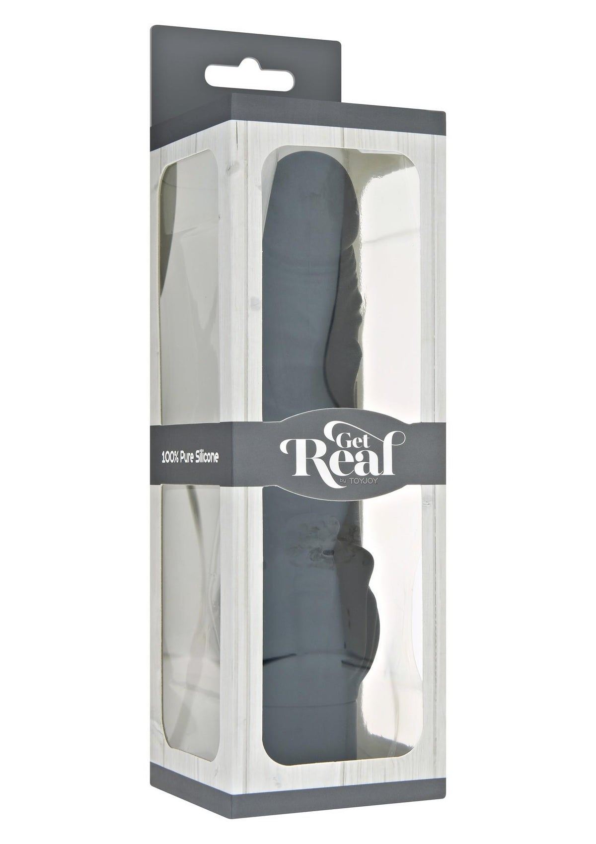 Vibrator clasic Stim ToyJoy din silicon, negru, 22 cm