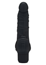 Vibrator clasic Stim ToyJoy din silicon, negru, 22 cm
