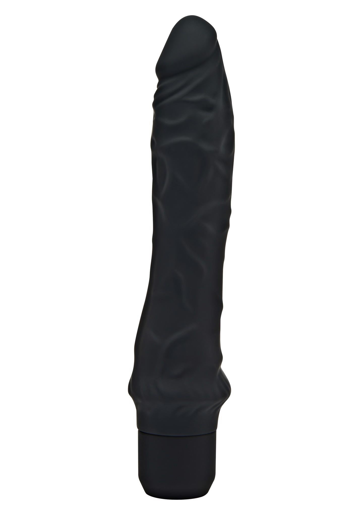Vibrator ToyJoy Classic Mare din Silicon, Negru, 24,9 cm
