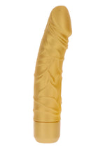 Vibrator ToyJoy Gold Dicker, silicon auriu, 20 cm