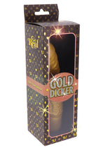 Vibrator ToyJoy Gold Dicker, silicon auriu, 20 cm