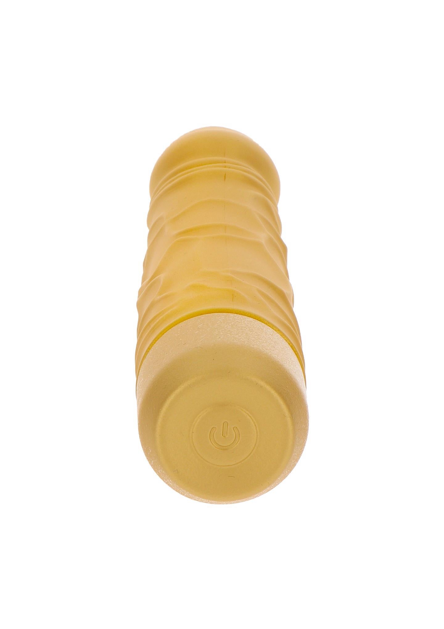 Vibrator ToyJoy Gold Dicker, silicon auriu, 20 cm