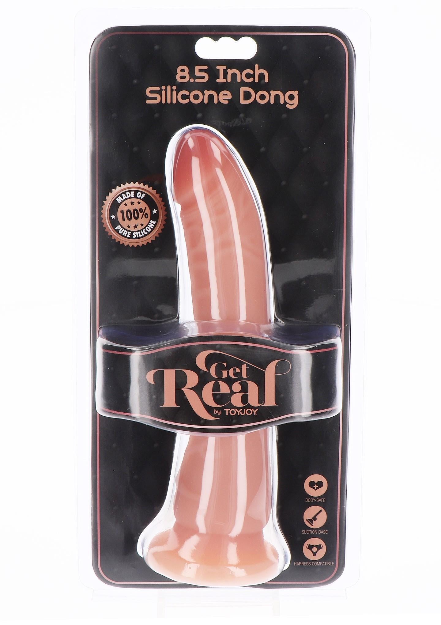 Dildo realist din silicon ToyJoy 21 cm, culoarea pielii
