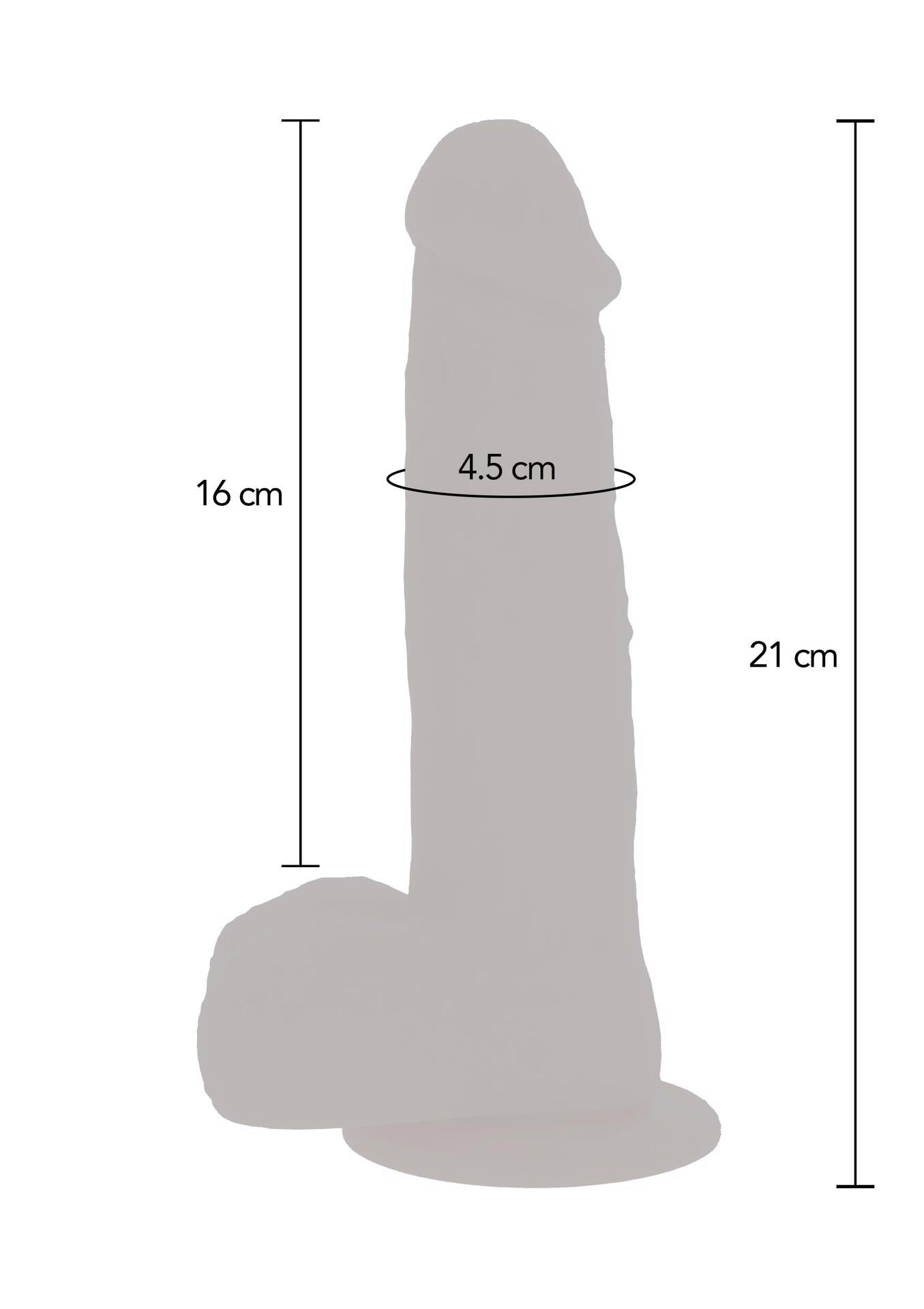 Dildo vibrant ToyJoy cu mărgele rotative, culoarea pielii, 21 cm