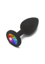 Plug anal ToyJoy cu piatră neagră 7 cm